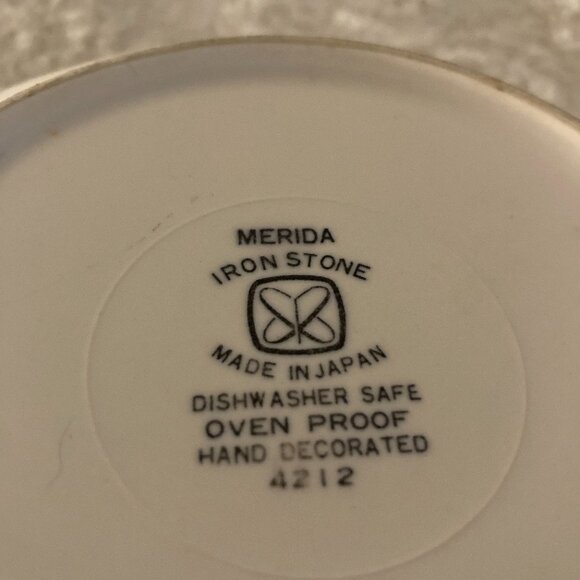 Merida Ironstone 9-1/2" Flowered Vegetable Bowl - Picture 5 of 5